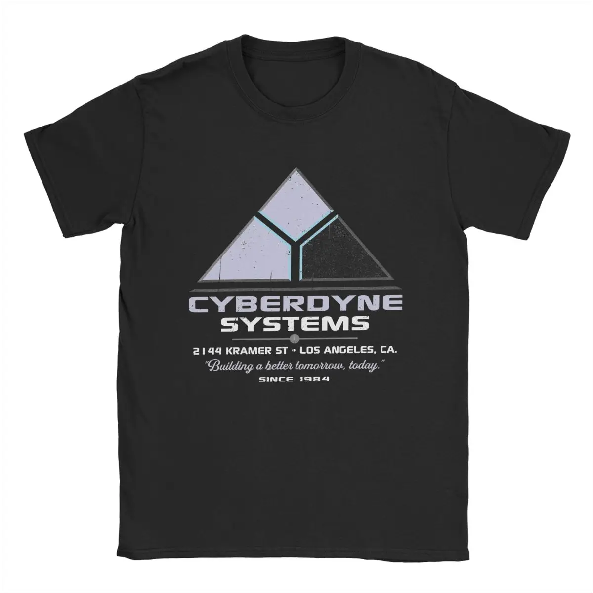 Vintage Cyberdyne Systems T-Shirt for Men Round Neck Pure Cotton T Shirts Short Sleeve Tee Shirt Graphic Clothes