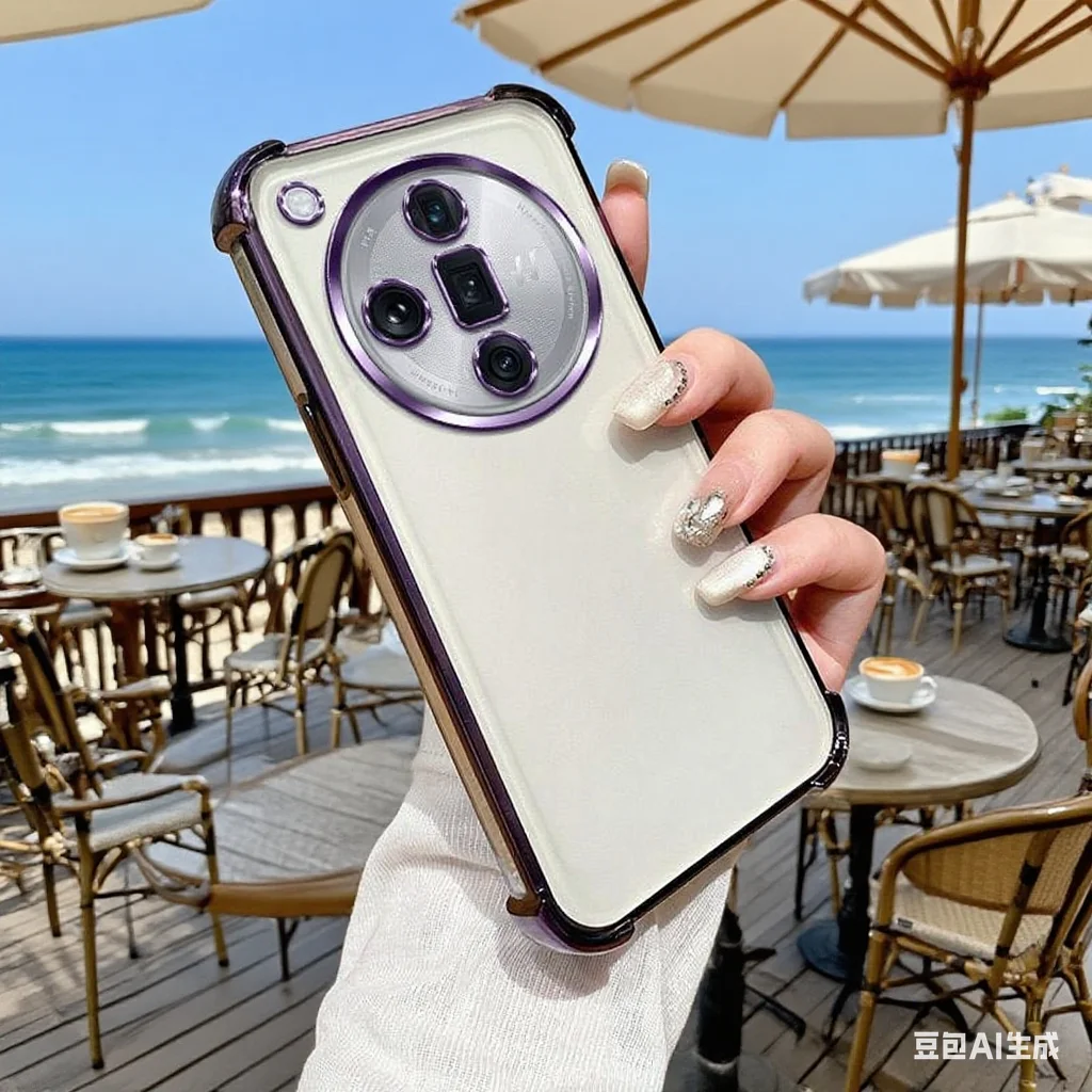 

Electroplated 4-Corner Shockproof Android Phone Case for OPPO Find X7 Ultra 5G Military-Grade Anti-Drop Durable Matte Covers