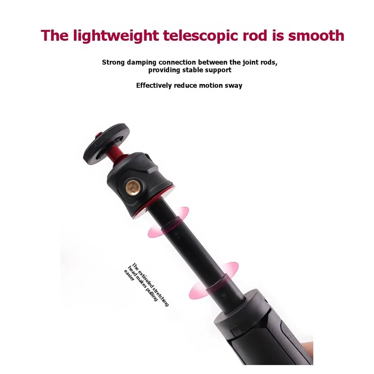 Y60A NEW-Extendable Tripod, Portable Desktop Stand for Phone/Camera/GoPro Photography Adjustable Stable Holder 1/4