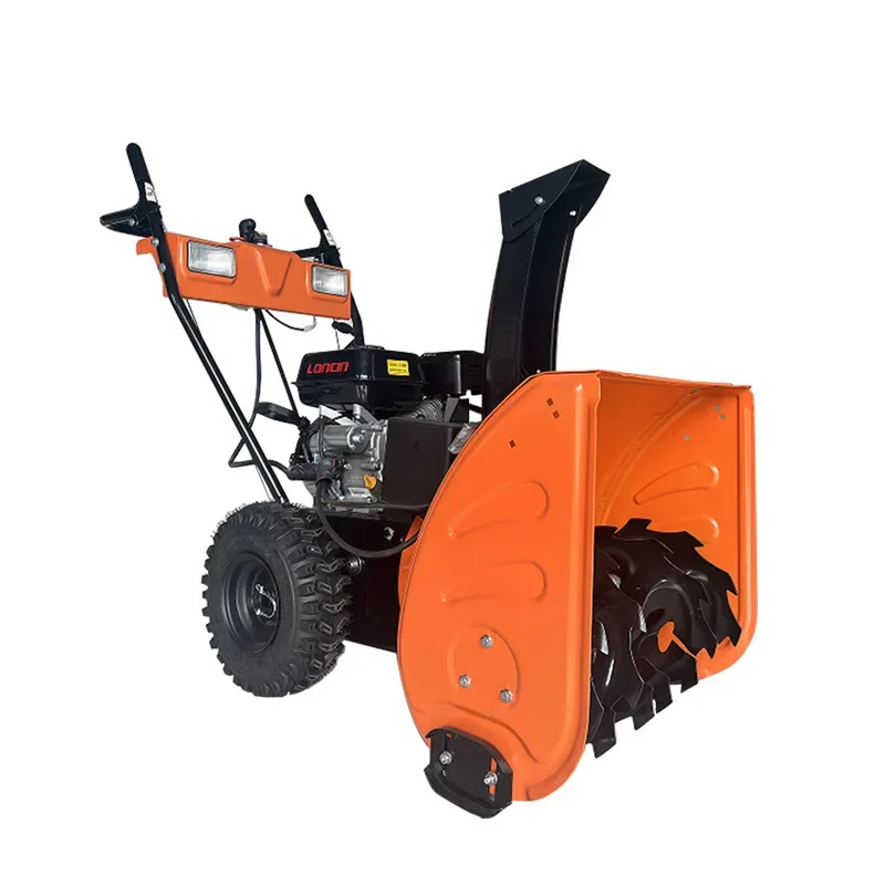 

Small hand push snow thrower road snow removal machine municipal sanitation snow lifting machine