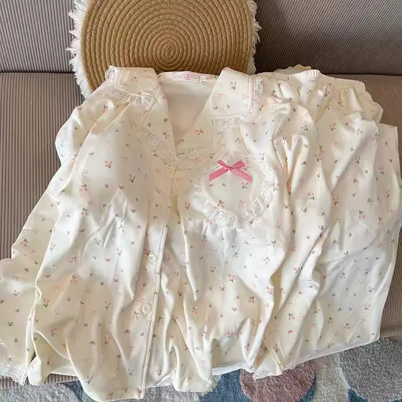 Pjs مجموعة كسر زهرة المخملية المرأة بيجامة مجموعة المرأة بيجامة شتوية دافئة ملابس المنزل المألوف منامة لطيف لينة بيجامة مجموعة