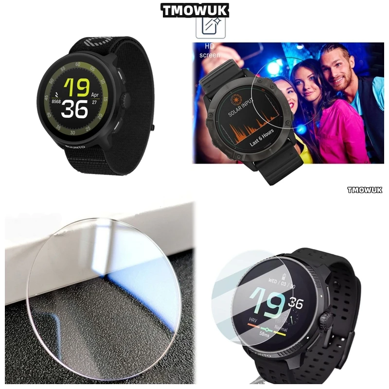 

For SUUNTO RUN 9H Hardness Tempered Glass Screen Protector HD Clear Anti - Scratch Watch Film Accessories