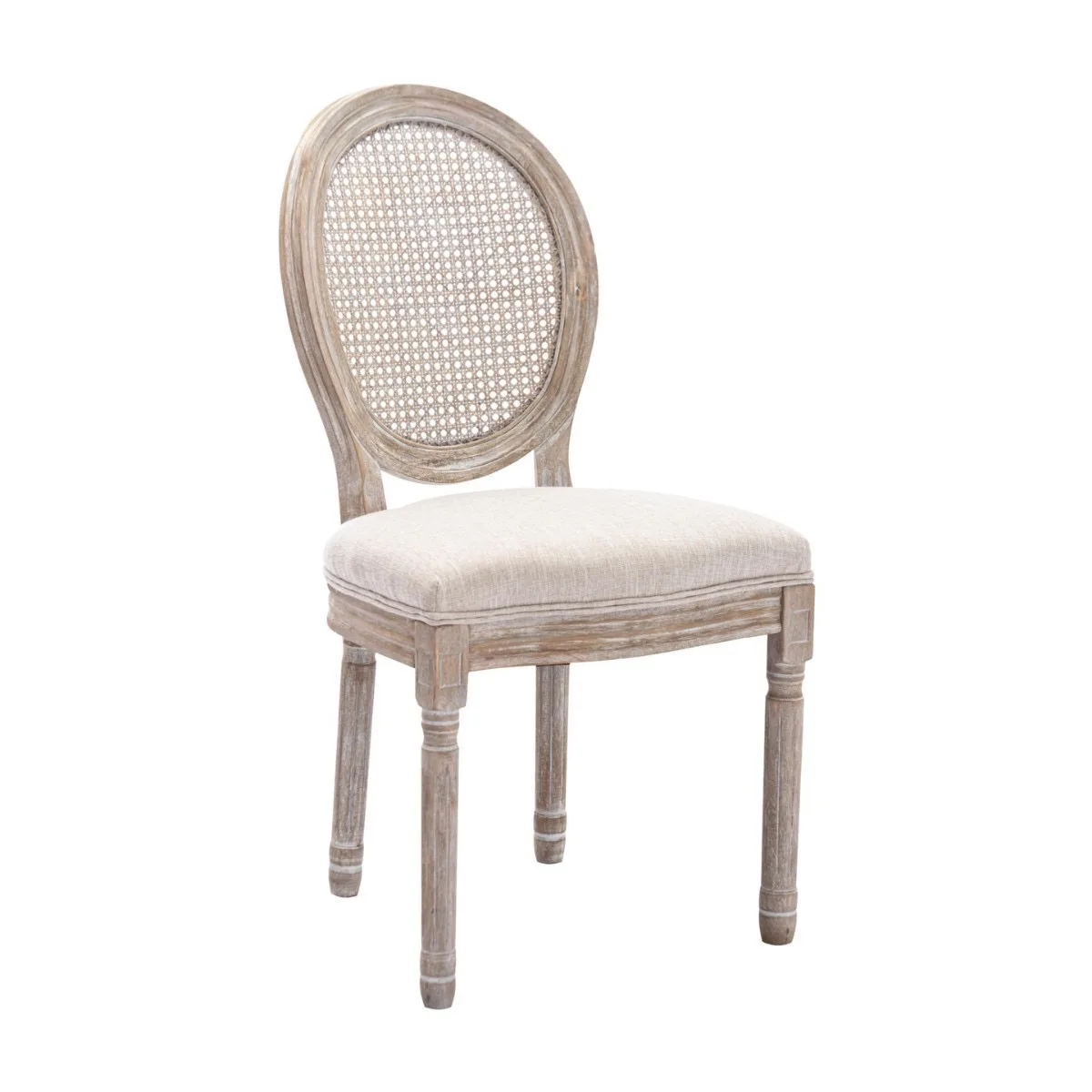 Rustic French Style Provincial Rattan Cane Back Wood Louis Wedding Stackable Wooden Dining XV XVI XIV Chairs