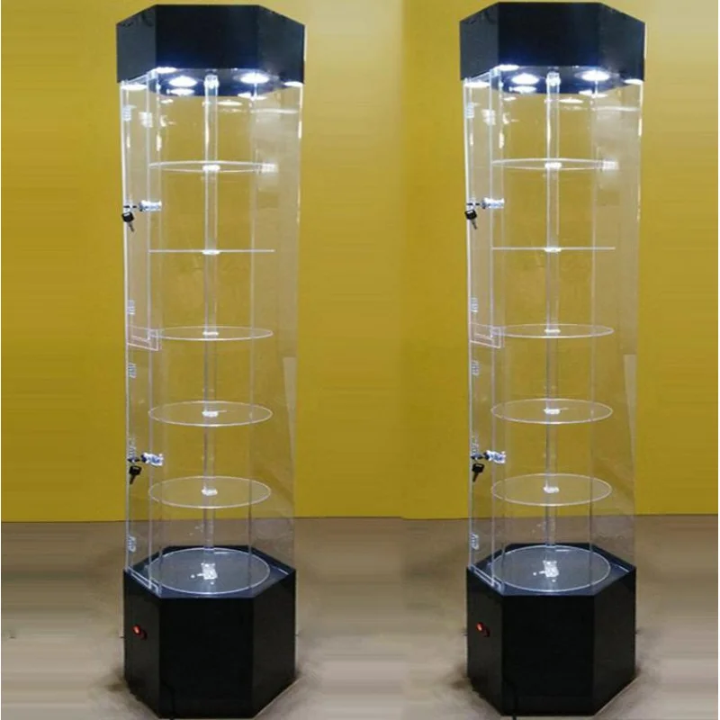 Customize.Customized Revolving showcase Glass Display Transparent showcase Round showcase