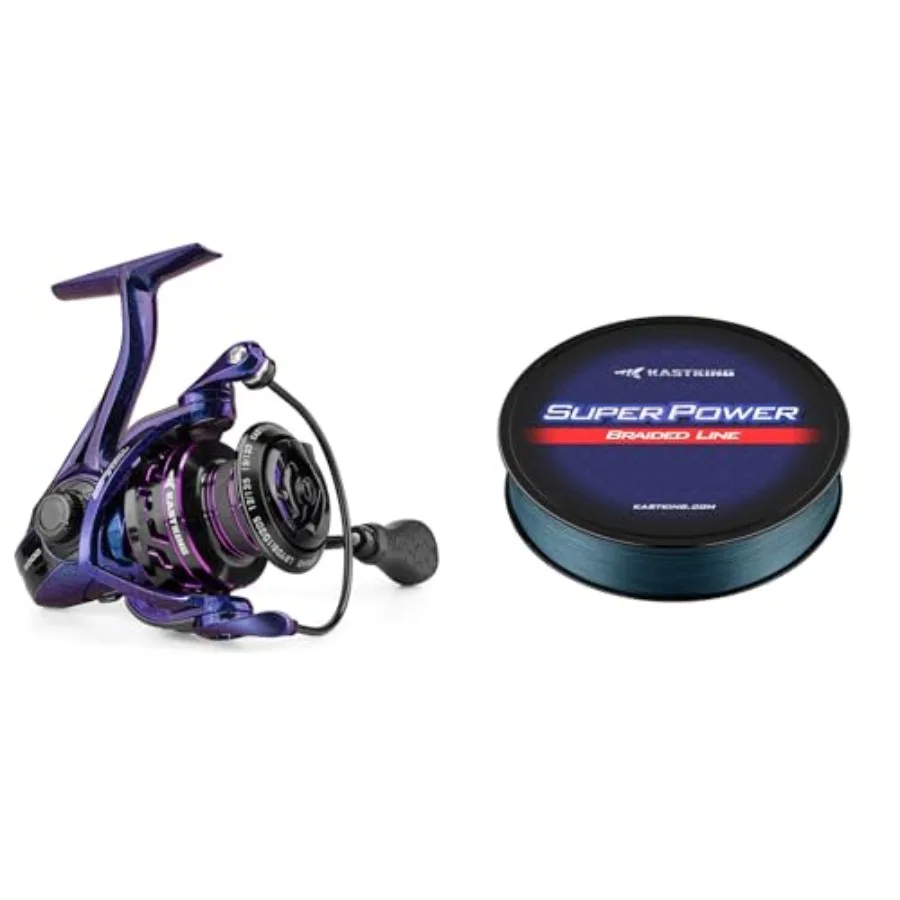 

Спиннинговая рыболовная катушка Royale Legend Pro, размер 3000, с плетеной леской Twilight Superpower серого цвета, прочность 15 фунтов, 150 ярдов