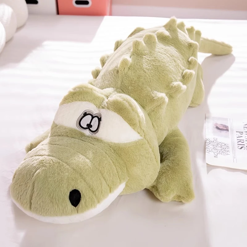 

Big Size Lying Crocodile Plush Pillow Plush Crocodile Soft Stuffed Animal Toy Cartoon Sleeping Plush Dolls Kids Girl Adult Gift