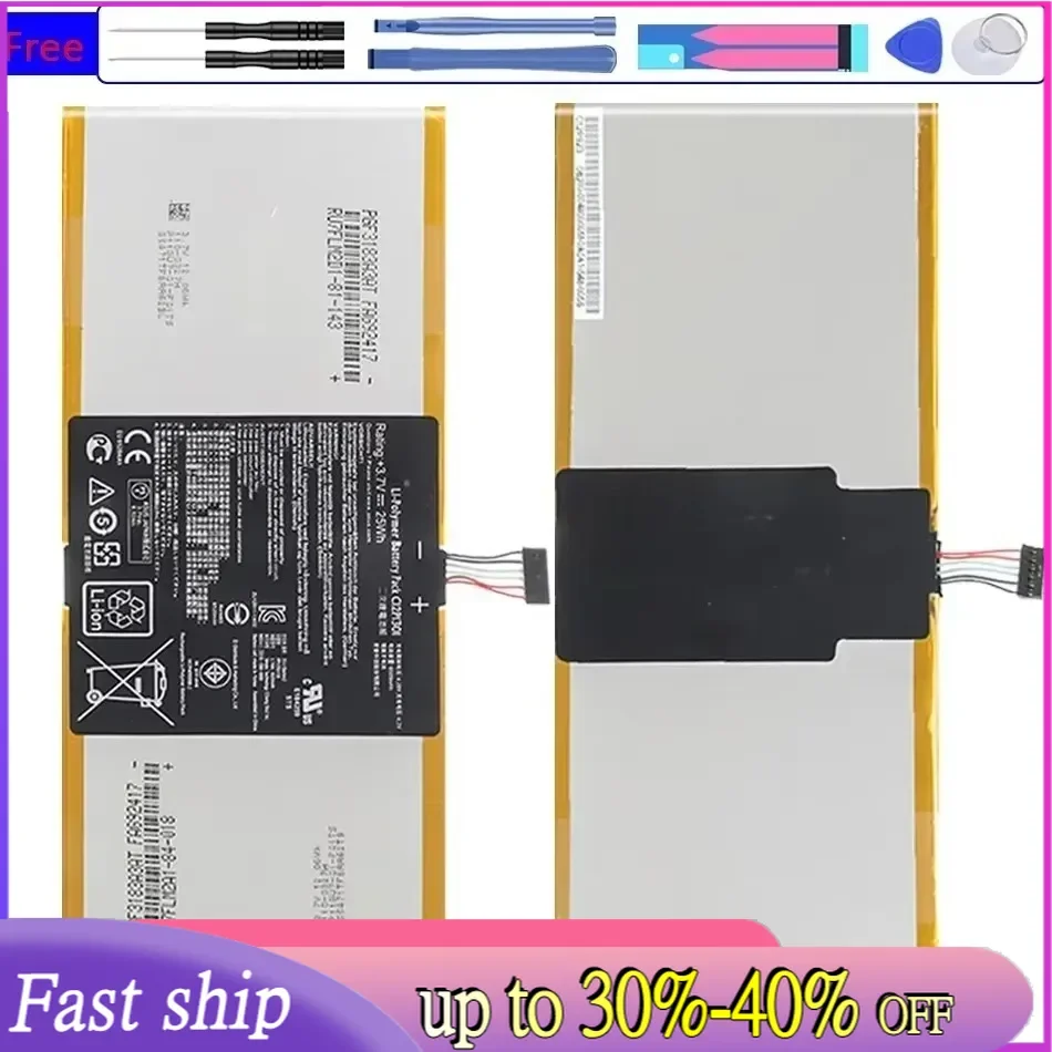 6560Mah Laptop Battery C12P1301 For ASUS MEMO PAD K00A (ME302C) TF303 TF303K TF303CL K014 K01B 1B014A 1D020A 1D021A