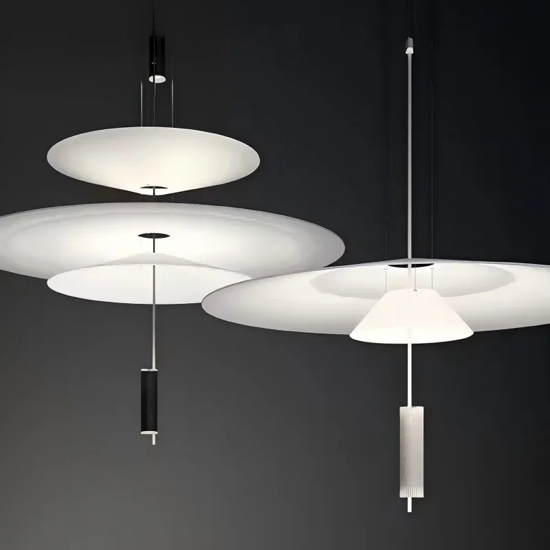 

Italian Study Club Villa UFO Chandelier Restaurant Bar Exhibition Hall Lighting Simple and Light Luxury Pendant Light Room Decor