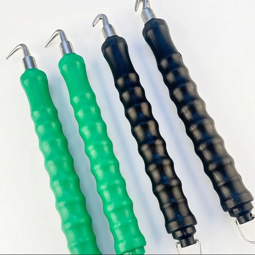 Non-Slip Handles Semi-Automatic Rebar Tying Hook Heavy-Duty Soft Grip Handle Steel Bar Tying Hook Scalable Pull Tie