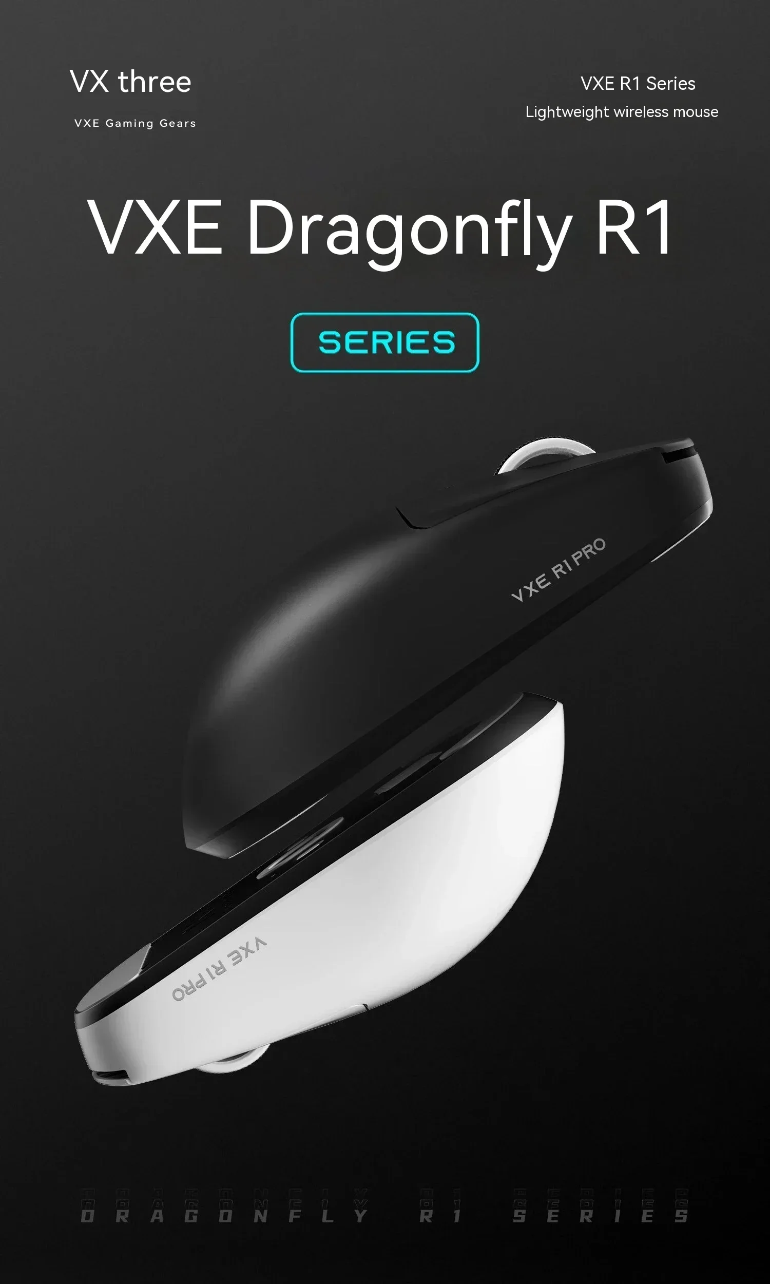 VXE R1　Bluetooth無線マウス Vxe R1 Dragonfly Lightweight Bluetooth Wireless R1 SE Pro Max Gift