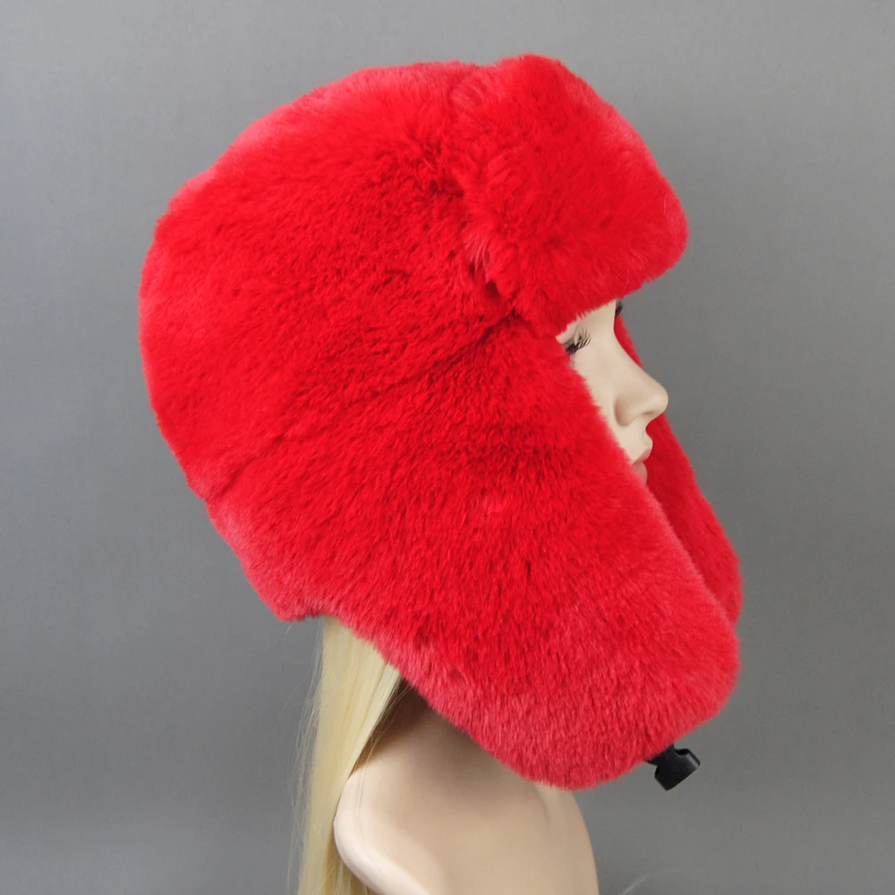 Women Bomber Hat Pilot Trooper Cap Mens Faux Cashmere Hat Russian Ushanka Earflap Warm Caps Winter Snow Ski Hats