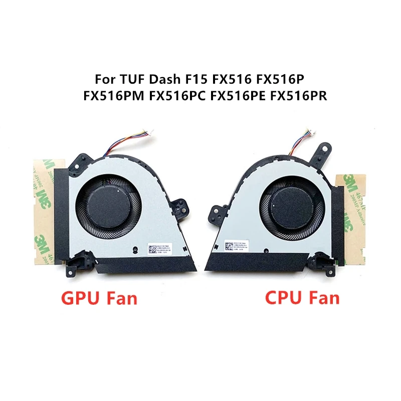 Brand Original New Laptop CPU GPU Cooling fans For ASUS TUF Dash F15 FX516 FX516P FX516PM FX516PC FX516PE FX516PR Air RTX3070