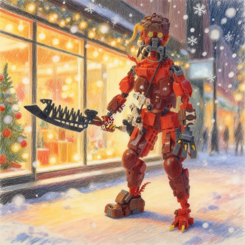 

672pcs MOC Shelia The Minifig Poacher Model Building Toy Christmas Gifts Blocks Architecture DIY Education Creative Idea