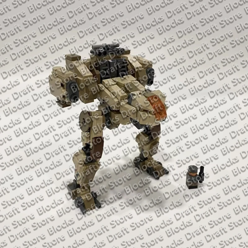 258PCS JR7-D Combat Mecha Model MOC Building Bricks Popular Game Modular Technology Assemble Toys Suit  Gifts Holiday QWERT