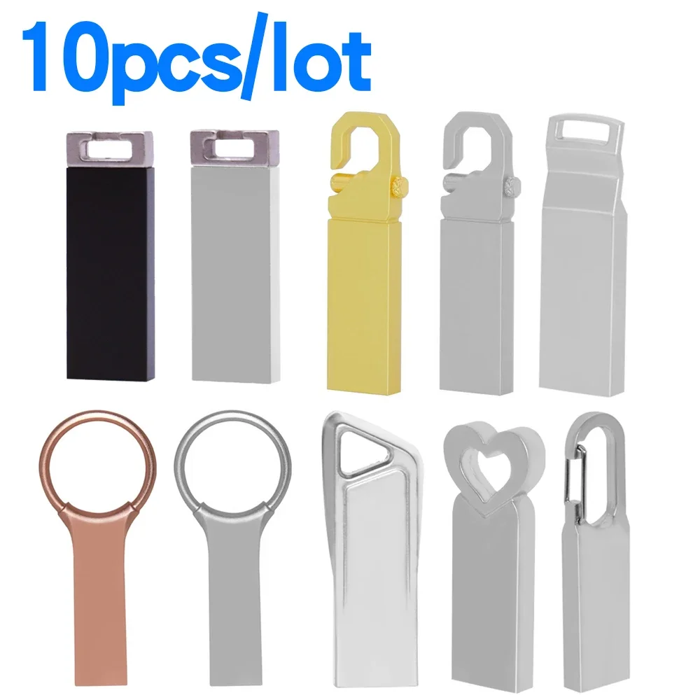 

10pcs/lot Usb Flash Drive custom logo Pen Drive 64GB USB Stick 4GB 8GB 16GB 32GB Pen drive 128GB Memory Stick cle usb gift