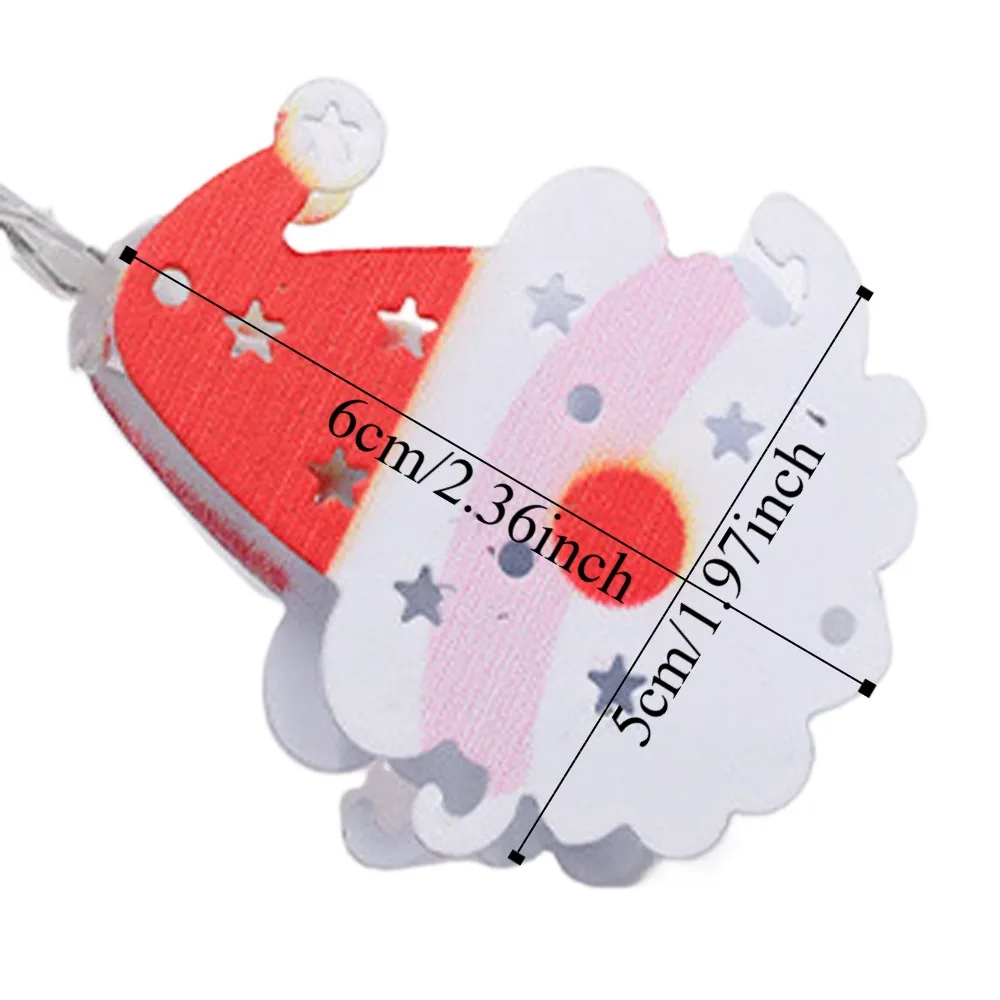 1.5 متر 10 Led عيد الميلاد قرية ضوء سلسلة سانتا كلوز جو عيد الميلاد ضوء سلسلة مشرق ديكور مصباح زينة عيد الميلاد #6