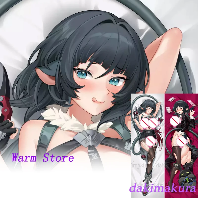 وسادة الجسم بالحجم الطبيعي مطبوعة على الوجهين من Dakimakura Anime Jane Doe Zenless Zone Zero
