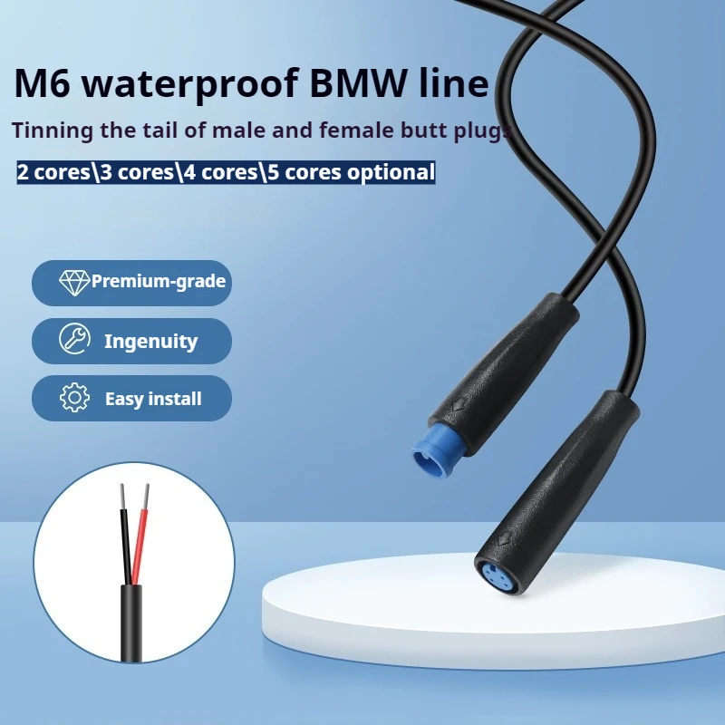 

M6 Waterproof Connector - 2P/3P/4P/5P Male/Female Plug for BMW Wiring