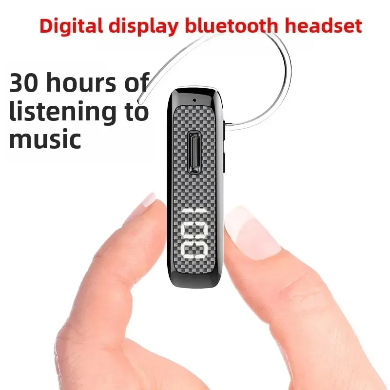 Auriculares inalámbricos Bluetooth de negocios de un solo oído M230 batería de 250mAh pantalla de alimentación LED 10H conversación manos libres para conducir en la oficina