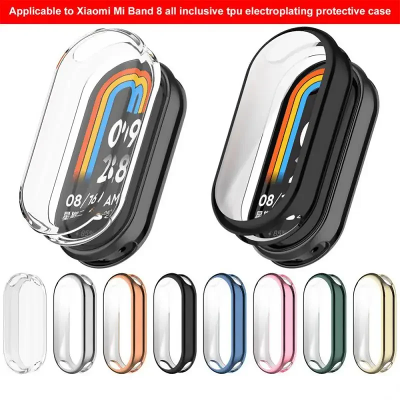 Protective Case Cover For Xiaomi Mi Band 8 Screen Protector Soft TPU With Sensitive Touch Control Miband 8 Accessories