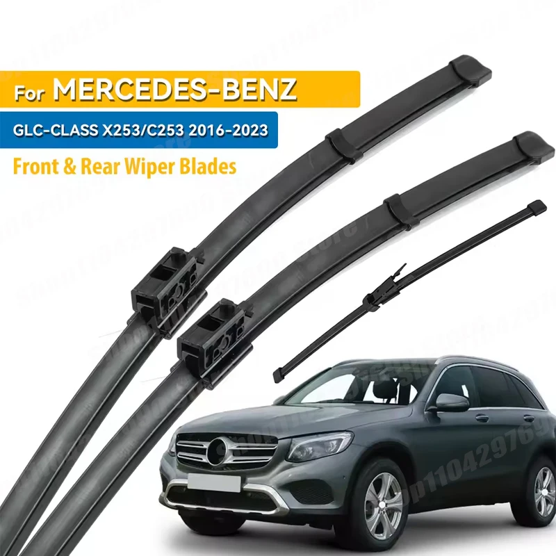 

Wiper Front & Rear Wiper Blades Set For Mercedes-Benz GLC-Class X253 2015 - 2022 Windshield Windscreen Window 22"22"12"