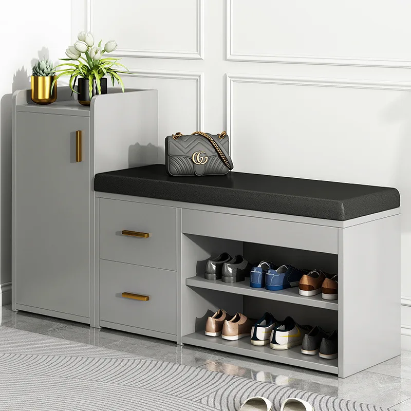 

Табурет для пеленания обуви дома, шкаф для обуви, табурет для сидения, встроенная мягкая сумка, скамейка, табурет в домашней полке для обуви, банка