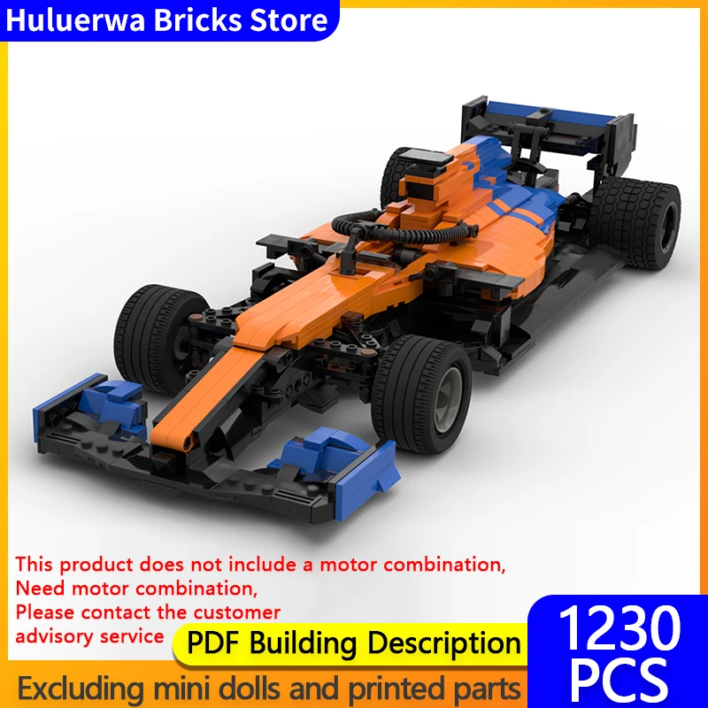 

Speed Racing Car Model MOC Building Bricks F1 Formula One Racing Car Modular Technology Gifts Holiday Assemble Children Toy Suit