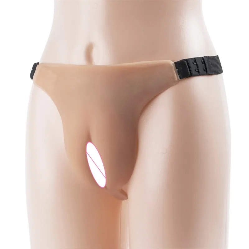 

Силиконовые трусики-вагины с Т-образной спинкой, реалистичная искусственная киска-трансвестит, транссексуал, Drag Queen, косплей