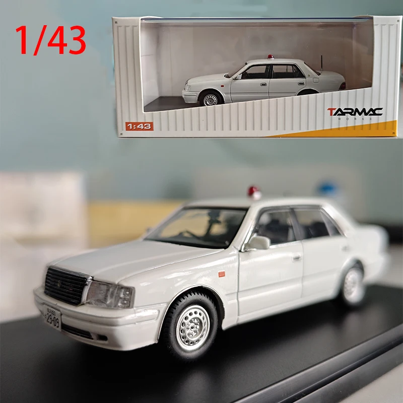 Diecast 1/43 Size Toyota Crown Police Car Model Car Crown Alloy Car Model Toys for Boys Collection Display Hobby Original Box