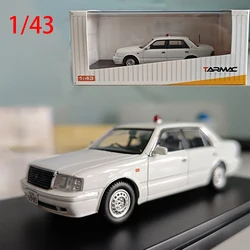 Diecast 1/43 Size Toyota Crown Police Car Model Car Crown Alloy Car Model Toys for Boys Collection Display Hobby Original Box