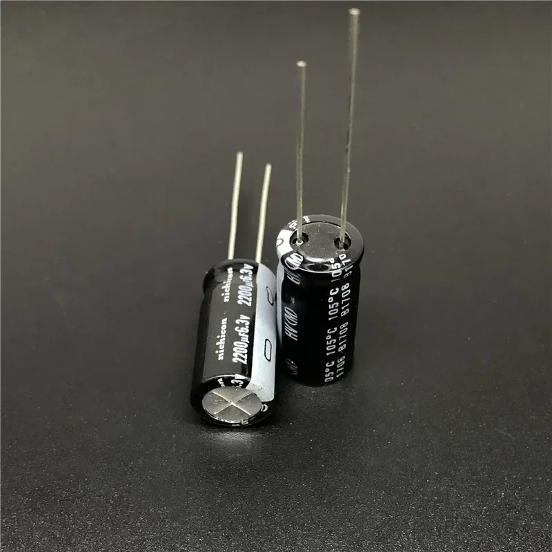 10pcs/100pcs 2200uF 6.3V NICHICON HV Series 10x20 High Ripple Current Low Impedance 6.3V2200uF Aluminum Electrolytic Capacitor