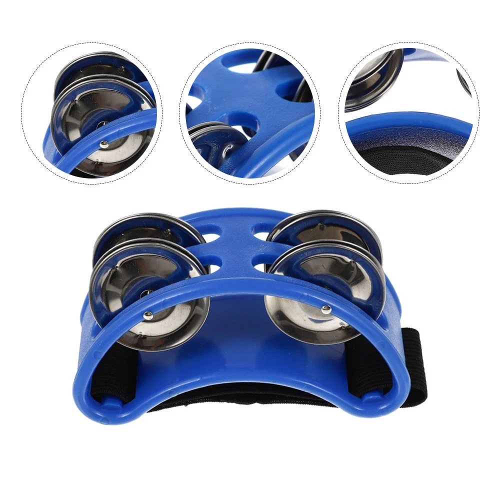

2 Pcs Foot Early Education Children Bell The Tambourine Grooves Tambourines Alloy