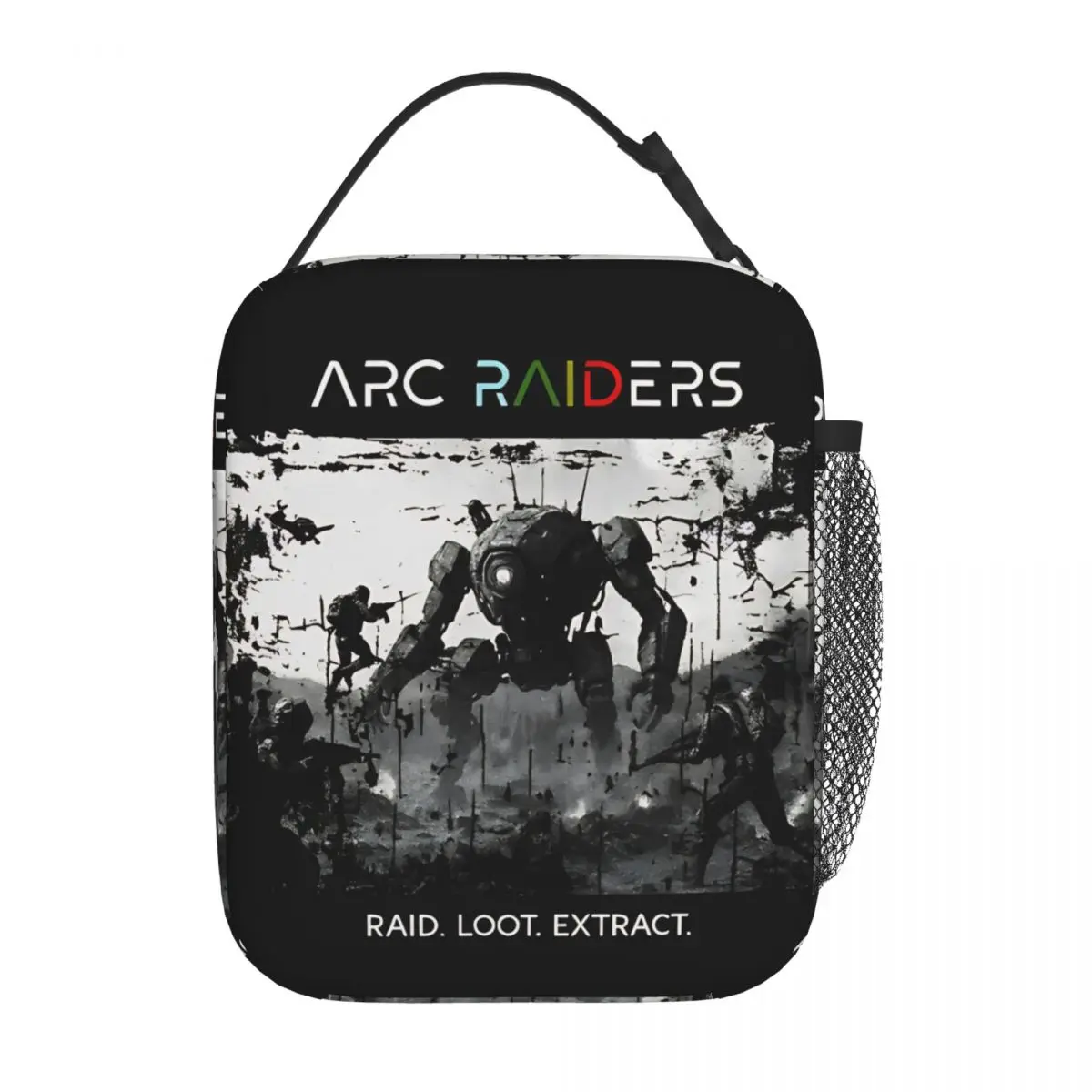 

Arc Raiders Robots Insulated Lunch Bag Portable Lunch Container Thermal Bag Tote Lunch Box College Picnic Food Storage Bags