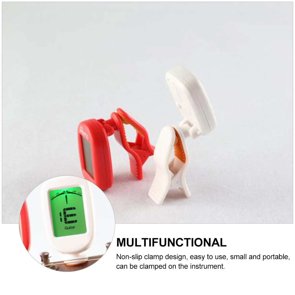

Tuner Ukulele Portable Guitar Delicate Useful Acoustic Transducer Tone Violin Electronic White Bass