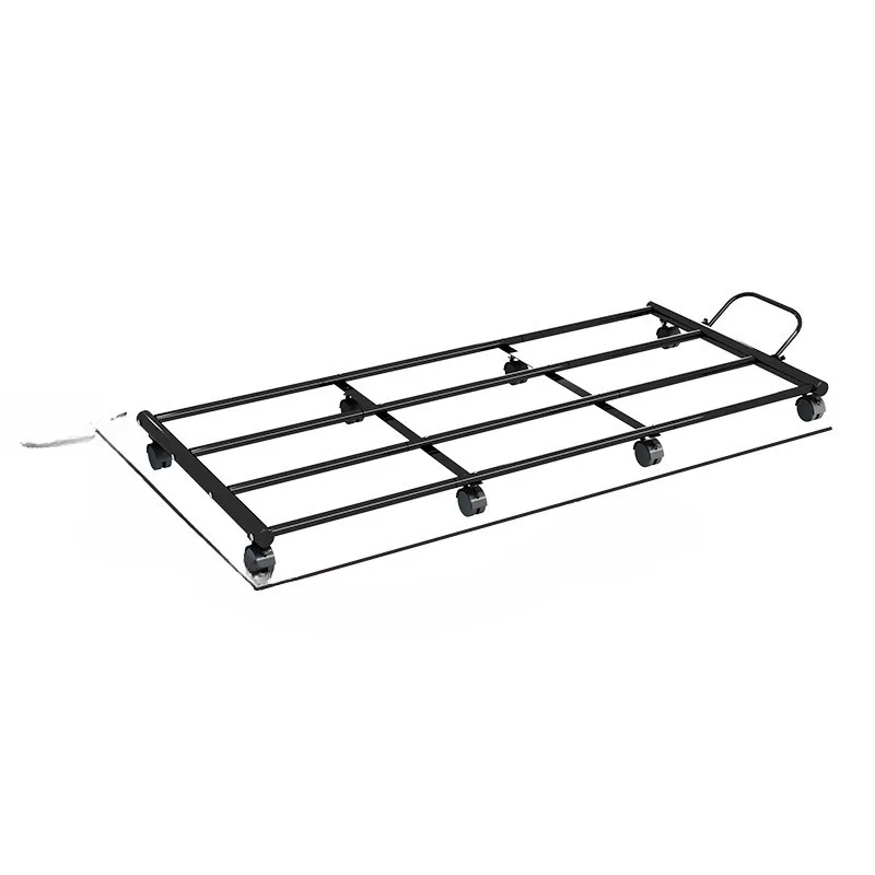 Under-bed storage box, under-bed bracket, storage rack, movable dormitory pull-out flat design
