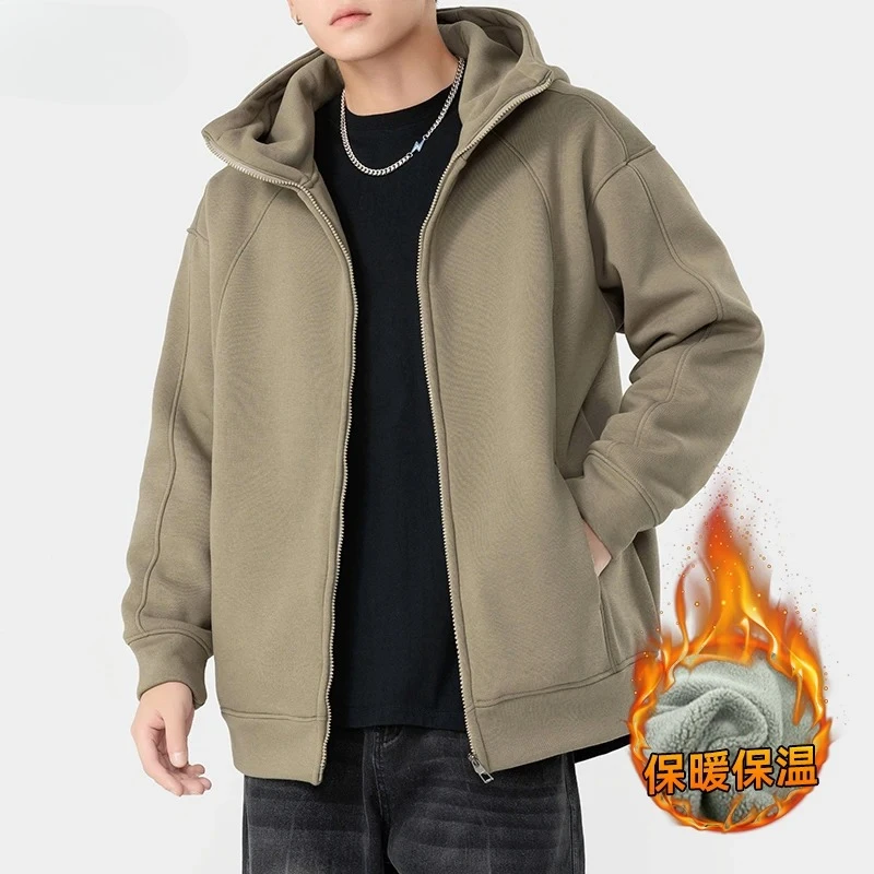

Мужская хлопковая одежда в корейском стиле, зимняя новинка, повседневное свободное утолщенное уличное модное пальто с капюшоном, мужские теплые куртки с капюшоном