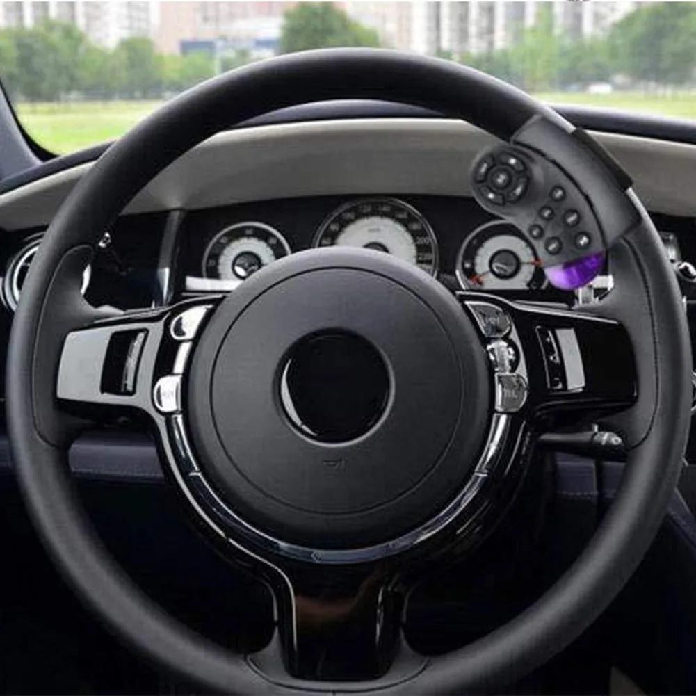 1pc Interruttore di telecomando universale per volante per auto Veicolo Bluetooth MP3 DVD Pulsante stereo Wireless, telecomando per auto