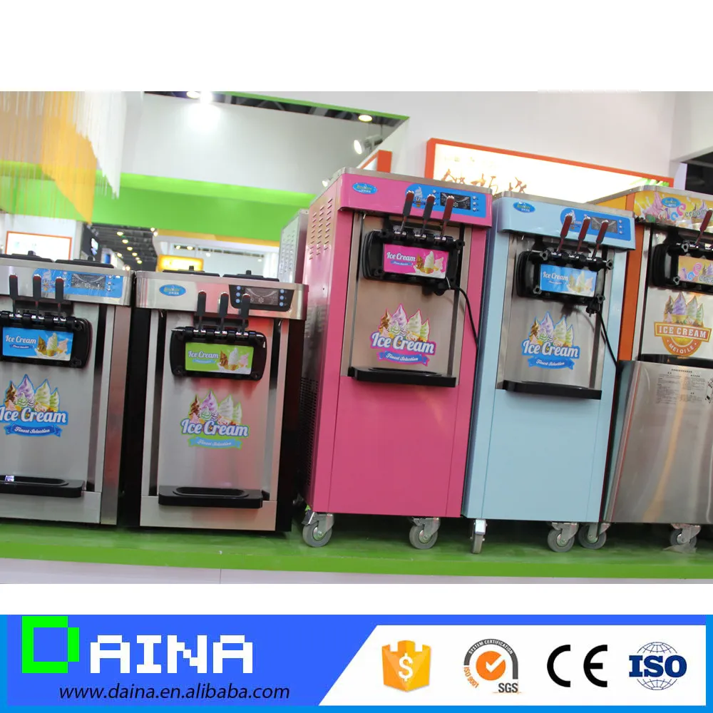 other snack machines/ Automatic Commercial Stainless Steel 3 flavor soft serve ice cream machine