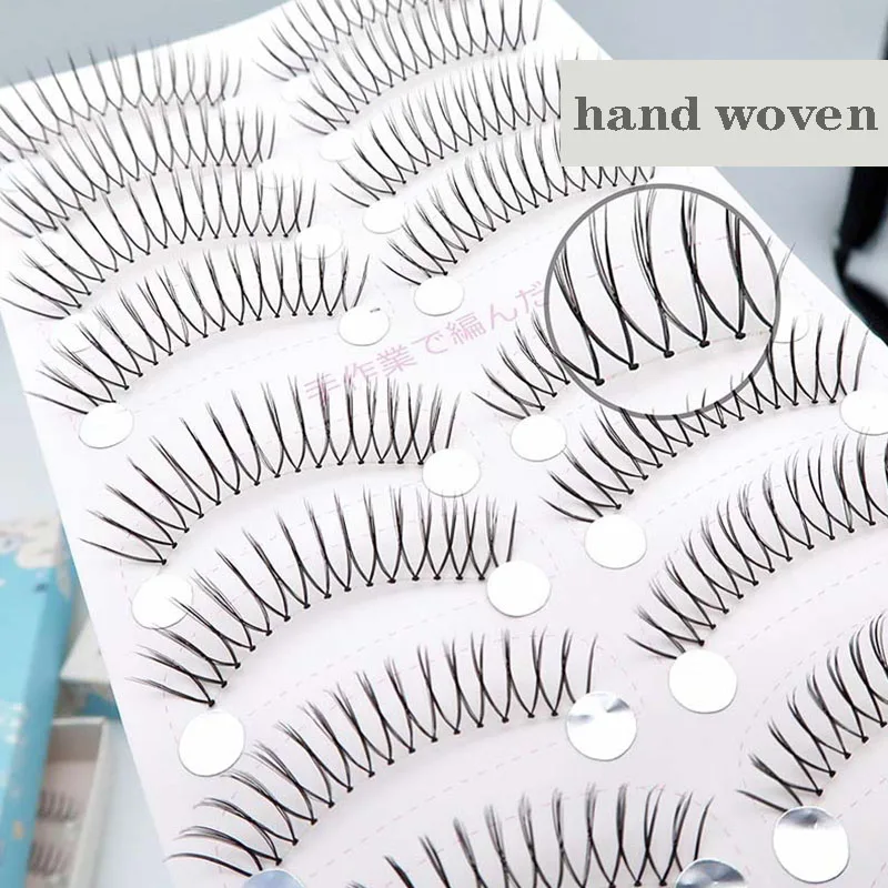 Korean Women's U-Shaped False Eyelashes Natural Simulation Transparent Stem Eyelash Makeup 3D Man-made Eyelashes Extension