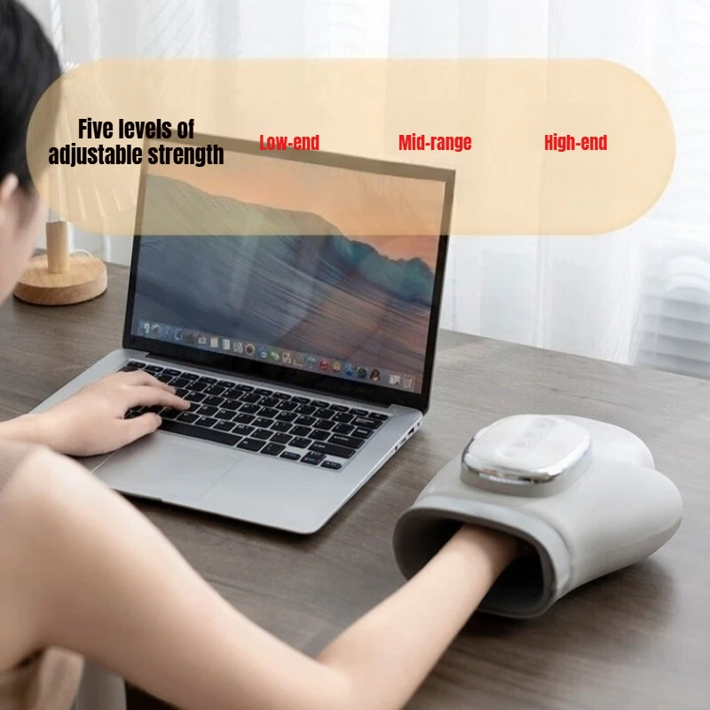 Hand Massager with Airbag Compression Finger Wrist Palm Massage Machine Vibration Glove for Hand Muscle Relax Gift for Frind image 4
