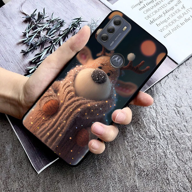 

Christmas Animal Deer Phone Case For Moto G84 G23 G24 G31 G32 G41 G51 G52 G53 G54 G71 G82 G42 G62 G200 G Play G Stylus
