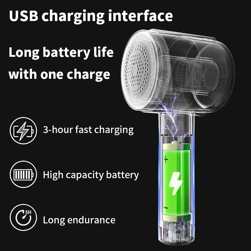 مزيل الوبر الكهربائي المحمول للملابس ، بيليه الزغب ، شحن USB ، ماكينة حلاقة زغب ، آلية ، نسيج منزلي #5