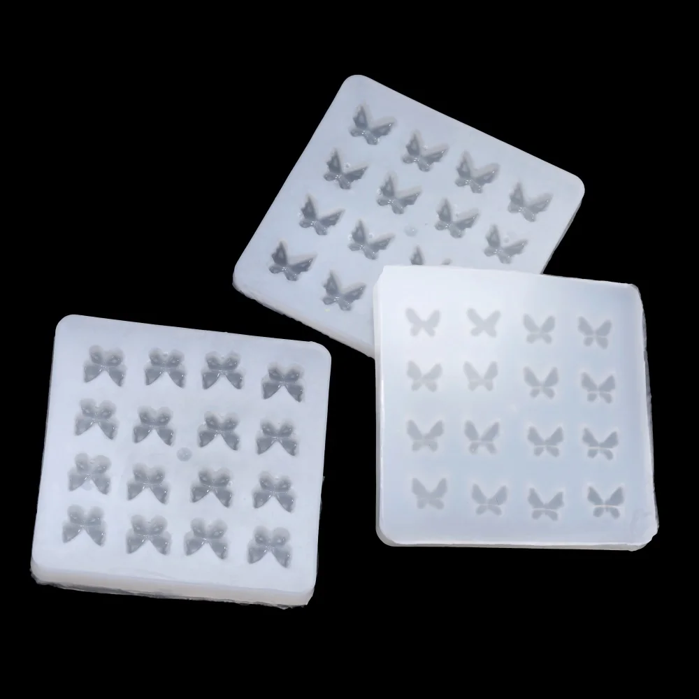 1 개/가방 나비 모양 에폭시 수지 금형 DIY 쥬얼리에 대 한 매력 펜 던 트 Silcone 금형 에폭시 수지 공예 액세서리 만들기