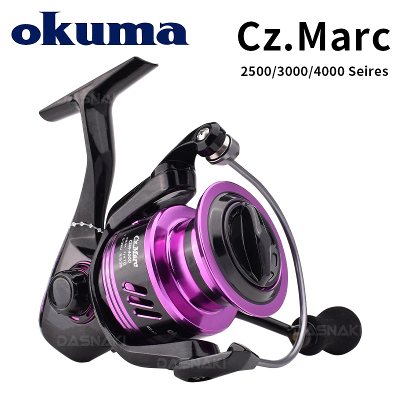 

Okuma CRAZY MARC Spinning Fishing Reel 7+1BB 8.5KG Power Ultimate Smoothness Fishing reel Corrosion-resistant graphite body