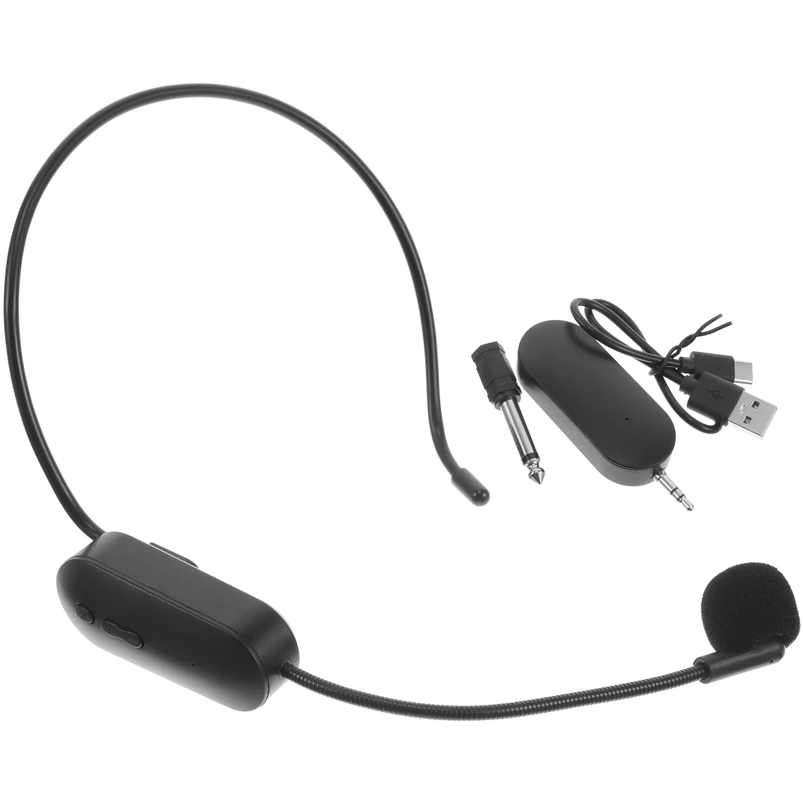 1Set Wireless Headset Microphone Clear Sound School Teaching Microphone for Teachers Public Speaking Stage Performance Mic