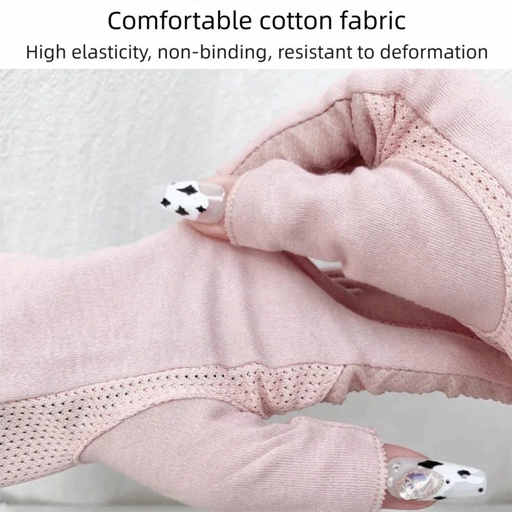 ถุงมือกันแดดแบบครึ่งนิ้ว ระบายอากาศได้ดี ยืดหยุ่นสูง ถุงมือทำเล็บ ป้องกันรังสียูวี สำหรับทำเล็บที่บ้านและร้านเสริมสวย