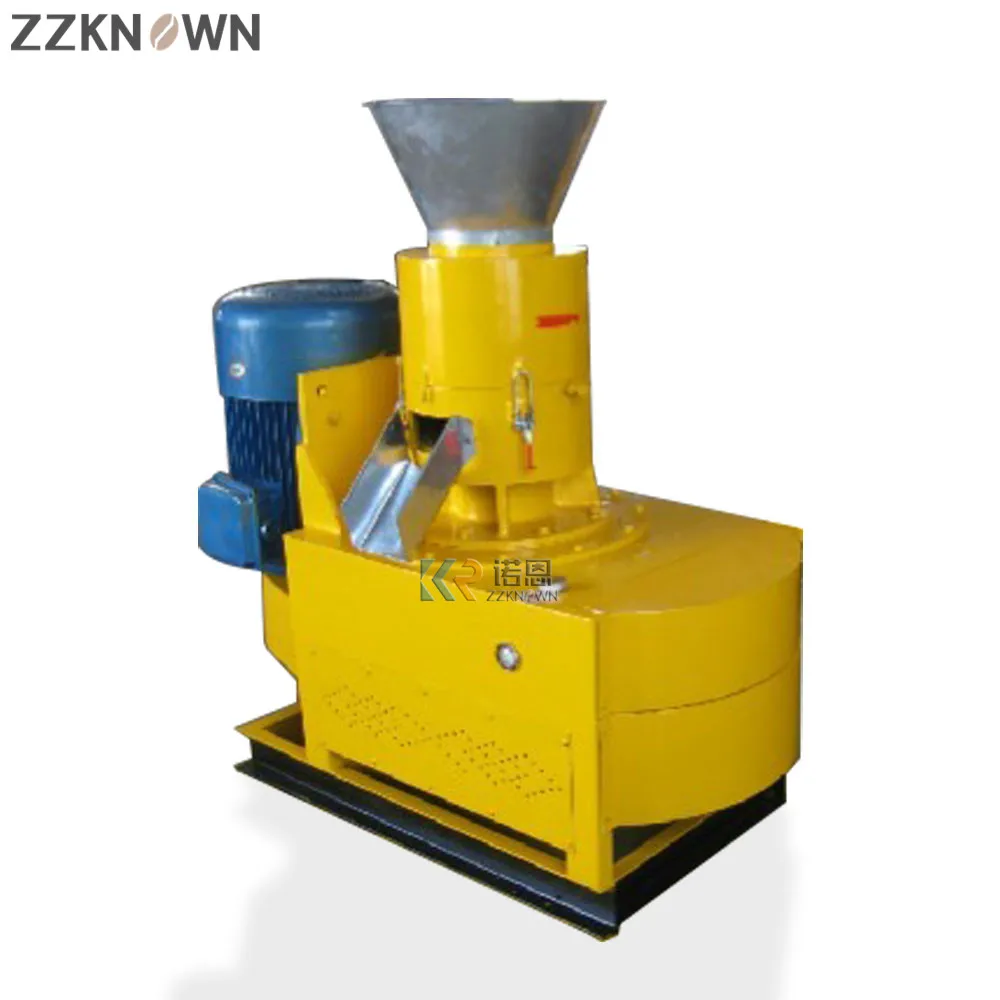 

350kg/h Capacity Sawdust Biomass Straw Flat Die Small Sawdust Pellet Feed Processing Machine Flat Die Wood Pellet Mill