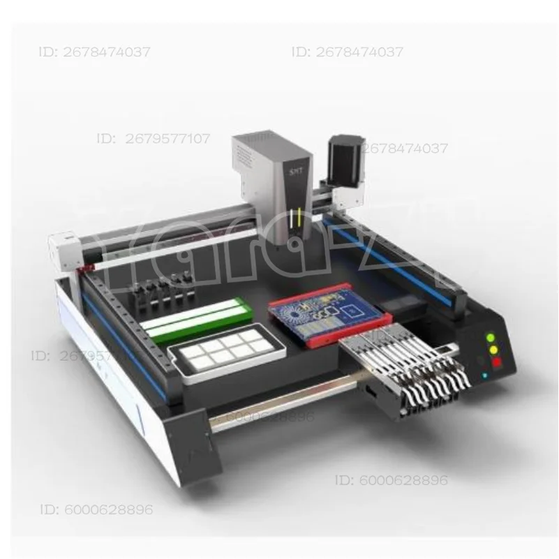 High-speed Fully Automatic Triple Vision Camera Desktop SMT Machine 220V / 110V SMT Pick And Place Machine Chip Mounter LED SMD