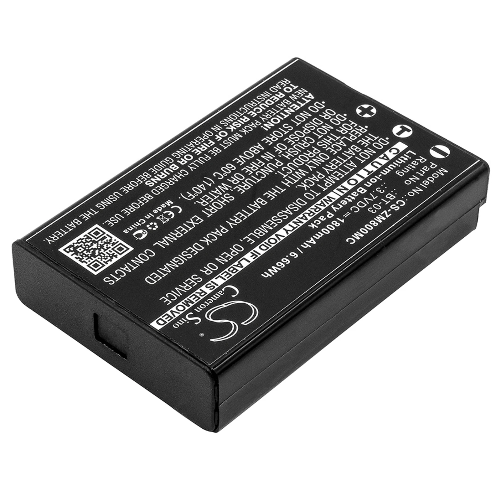 

Cameron Sino1800mAh Camera Battery for Zoom Q8 Recorder BT-03