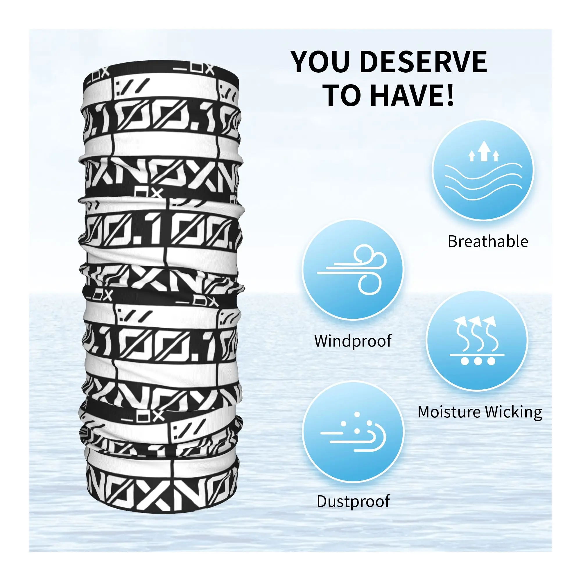 Пользовательские японские Techwear с промышленным узором, городские гетры для женщин и мужчин, ветрозащитный зимний шарф-бандана для лыж